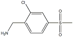 2-CHLORO-4-METHANESULFONYL-BENZYLAMINE Struktur