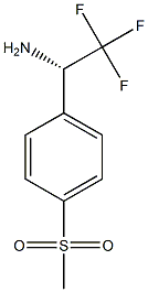 1-((1S)-1-AMINO-2,2,2-TRIFLUOROETHYL)-4-(METHYLSULFONYL)BENZENE Struktur