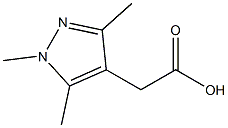 (1,3,5-TRIMETHYL-1H-PYRAZOL-4-YL)-ACETIC ACID Struktur