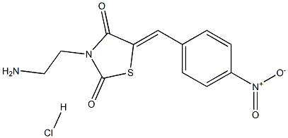 (5Z)-3-(2-AMINOETHYL)-5-(4-NITROBENZYLIDENE)-1,3-THIAZOLIDINE-2,4-DIONE HYDROCHLORIDE Struktur