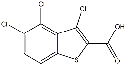 3,4,5-TRICHLORO-1-BENZOTHIOPHENE-2-CARBOXYLIC ACID Struktur