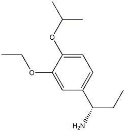 (1S)-1-[3-ETHOXY-4-(METHYLETHOXY)PHENYL]PROPYLAMINE Struktur