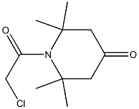 1-(CHLOROACETYL)-2,2,6,6-TETRAMETHYLPIPERIDIN-4-ONE Struktur