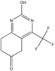 5,6,7,8-TETRAHYDRO-2-HYDROXY-6-OXO-4-(TRIFLUOROMETHYL)QUINAZOLINE Struktur