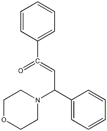 3-MORPHOLIN-4-YL-1,3-DIPHENYL-PROPENONE Struktur