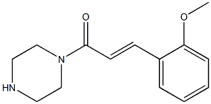 1-[(2E)-3-(2-METHOXYPHENYL)PROP-2-ENOYL]PIPERAZINE Struktur