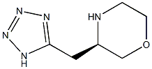 (R)-3-(1H-TETRAZOL-5-YLMETHYL)MORPHOLINE Struktur