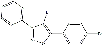 4-BROMO-5-(4-BROMOPHENYL)-3-PHENYLISOXAZOLE Struktur