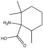 1-AMINO-2,2,6-TRIMETHYLCYCLOHEXANECARBOXYLIC ACID Struktur