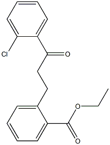 3-(2-CARBOETHOXYPHENYL)-2'-CHLOROPROPIOPHENONE Struktur