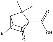 3-BROMO-7,7-DIMETHYL-2-OXOBICYCLO[2.2.1]HEPTANE-1-CARBOXYLIC ACID Struktur