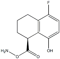 (1S)-1-AMINO-5-FLUORO-8-HYDROXY-1,2,3,4-TETRAHYDRONAPHTHALENECARBOXYLIC ACID Struktur