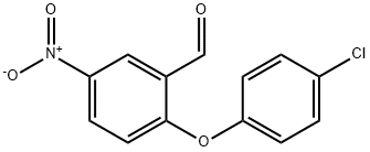 2-(4-CHLOROPHENOXY)-5-NITROBENZENECARBALDEHYDE Struktur