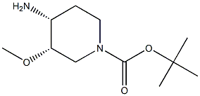 (3S,4R)-4-AMINO-1-BOC-3-METHOXY-PIPERIDINE Struktur