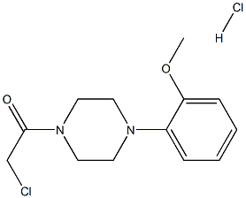 1-(CHLOROACETYL)-4-(2-METHOXYPHENYL)PIPERAZINE HYDROCHLORIDE Struktur