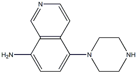 (8-AMINOISOQUINOLIN-5-YL)PIPERAZINE Struktur