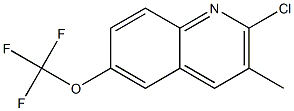 2-CHLORO-3-METHYL-6-TRIFLUOROMETHOXYQUINOLINE Struktur