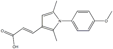 (2E)-3-[1-(4-METHOXYPHENYL)-2,5-DIMETHYL-1H-PYRROL-3-YL]ACRYLIC ACID Struktur