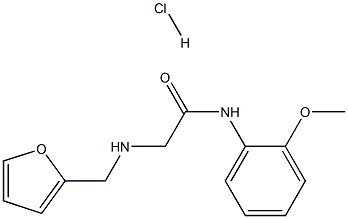 2-[(2-FURYLMETHYL)AMINO]-N-(2-METHOXYPHENYL)ACETAMIDE HYDROCHLORIDE Struktur