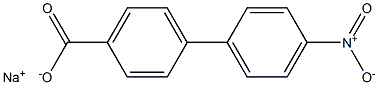 4'-NITRO-4-BIPHENYLCARBOXLIC ACID SODIUM SALT Struktur