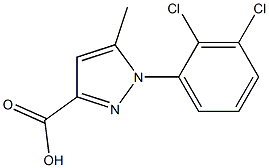 1-(2,3-DICHLORO-PHENYL)-5-METHYL-1H-PYRAZOLE-3-CARBOXYLIC ACID Struktur