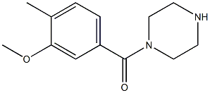 1-(3-METHOXY-4-METHYLBENZOYL)PIPERAZINE Struktur