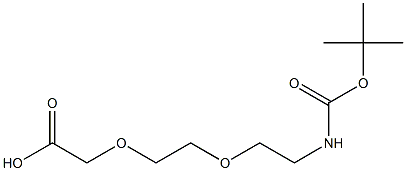 BOC-AMINO-3,6-DIOXAOCTANOIC ACID Struktur