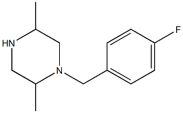 1-(4-FLUORO-BENZYL)-2,5-DIMETHYL-PIPERAZINE Struktur