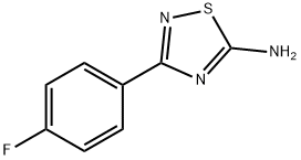 3-(4-FLUOROPHENYL)-1,2,4-THIADIAZOL-5-AMINE Struktur