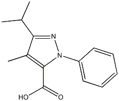 5-ISOPROPYL-4-METHYL-2-PHENYL-2H-PYRAZOLE-3-CARBOXYLIC ACID Struktur