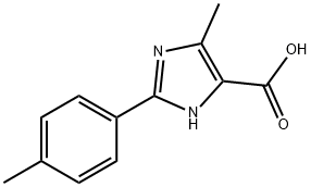 5-METHYL-2-(4-METHYLPHENYL)-3H-IMIDAZOLE-4-CARBOXYLIC ACID Struktur