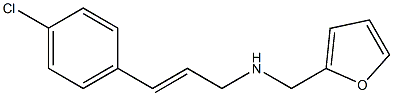 3-(4-CHLOROPHENYL)-N-(2-FURYLMETHYL)PROP-2-EN-1-AMINE Struktur