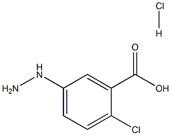 2-CHLORO-5-HYDRAZINOBENZOIC ACID HYDROCHLORIDE Struktur