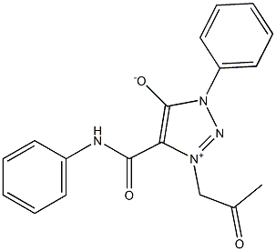 4-(ANILINOCARBONYL)-3-(2-OXOPROPYL)-1-PHENYL-1H-1,2,3-TRIAZOL-3-IUM-5-OLATE Struktur