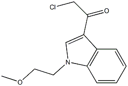 2-CHLORO-1-[1-(2-METHOXY-ETHYL)-1H-INDOL-3-YL]-ETHANONE Struktur