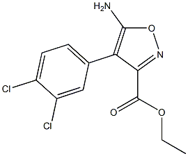 ETHYL 5-AMINO-4-(3,4-DICHLOROPHENYL)ISOXAZOLE-3-CARBOXYLATE Struktur