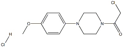 1-(CHLOROACETYL)-4-(4-METHOXYPHENYL)PIPERAZINE HYDROCHLORIDE Struktur