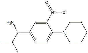 (1S)-2-METHYL-1-(3-NITRO-4-PIPERIDYLPHENYL)PROPYLAMINE Struktur