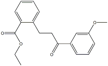 3-(2-CARBOETHOXYPHENYL)-3'-METHOXYPROPIOPHENONE Struktur