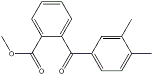 METHYL 2-(3,4-DIMETHYLBENZOYL)BENZOATE Struktur