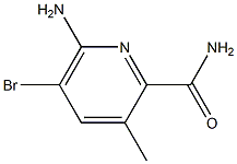 6-AMINO-5-BROMO-3-METHYLPYRIDINE-2-CARBOXAMIDE Struktur