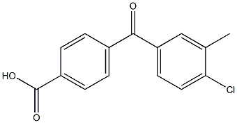 4-(4-CHLORO-3-METHYLBENZOYL)BENZOIC ACID Struktur