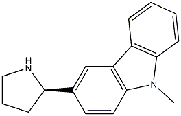 3-((2R)PYRROLIDIN-2-YL)-9-METHYLCARBAZOLE Struktur