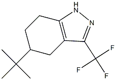 5-TERT-BUTYL-4,5,6,7-TETRAHYDRO-3-TRIFLUOROMETHYL-1H-INDAZOLE Struktur