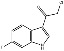 2-CHLORO-1-(6-FLUORO-1H-INDOL-3-YL)-ETHANONE Struktur