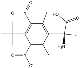 (2S)-2-AMINO-2-[4-(TERT-BUTYL)-2,6-DIMETHYL-3,5-DINITROPHENYL]PROPANOIC ACID Struktur