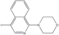 4-IODO-1-(MORPHOLIN-4-YL)ISOQUINOLINE Struktur