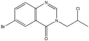 6-BROMO-3-(2-CHLORO-PROPYL)-3H-QUINAZOLIN-4-ONE Struktur