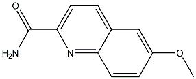 6-METHOXYQUINOLINE-2-CARBOXAMIDE Struktur