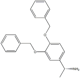 (1R)-1-[3,4-BIS(PHENYLMETHOXY)PHENYL]ETHYLAMINE Struktur